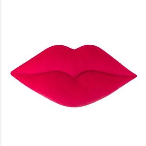 Hot Pink Lips 3D-Shaped Pillow